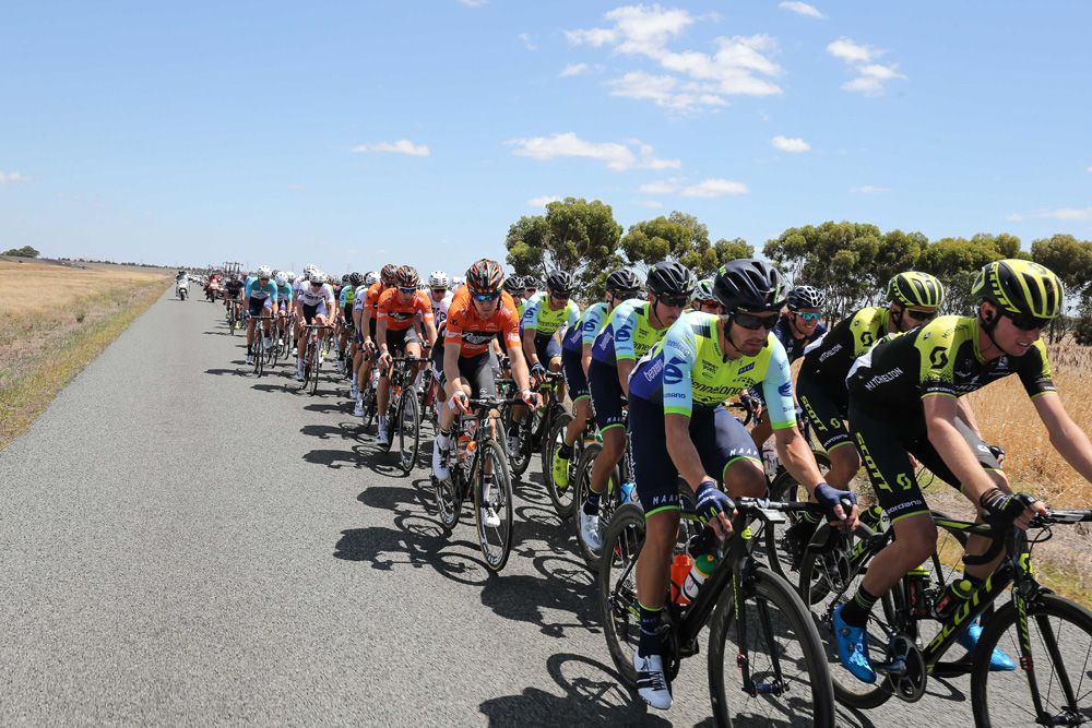 The peloton rolls on