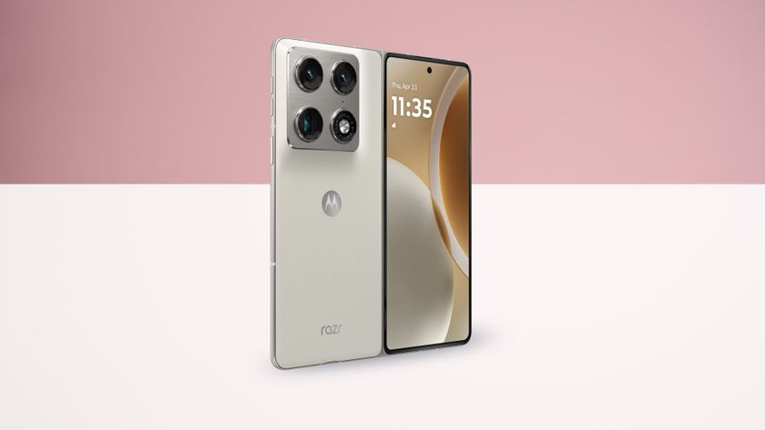 The Motorola Razr Foldd's back and external screen