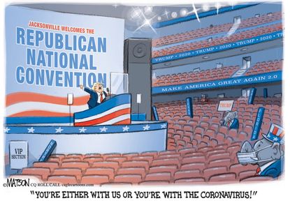 Editorial Cartoon U.S. Trump GOP convention coronavirus