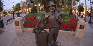 Walt and Mickey statue at Disney California Adventure