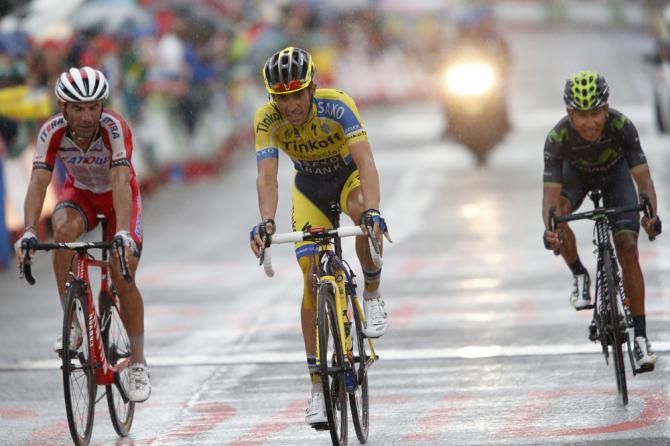 Alberto Contador (Tinkoff - Saxo) went on the attack