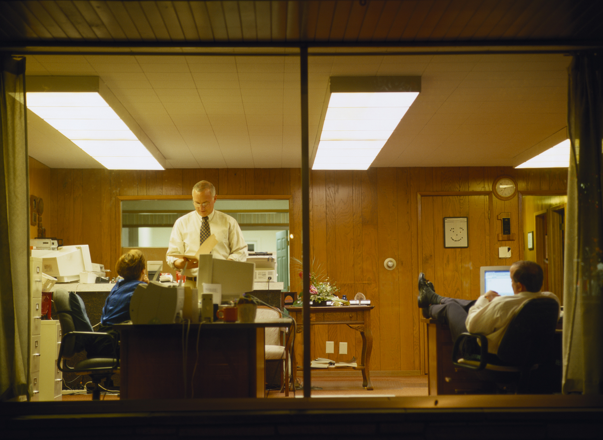 Men in an office