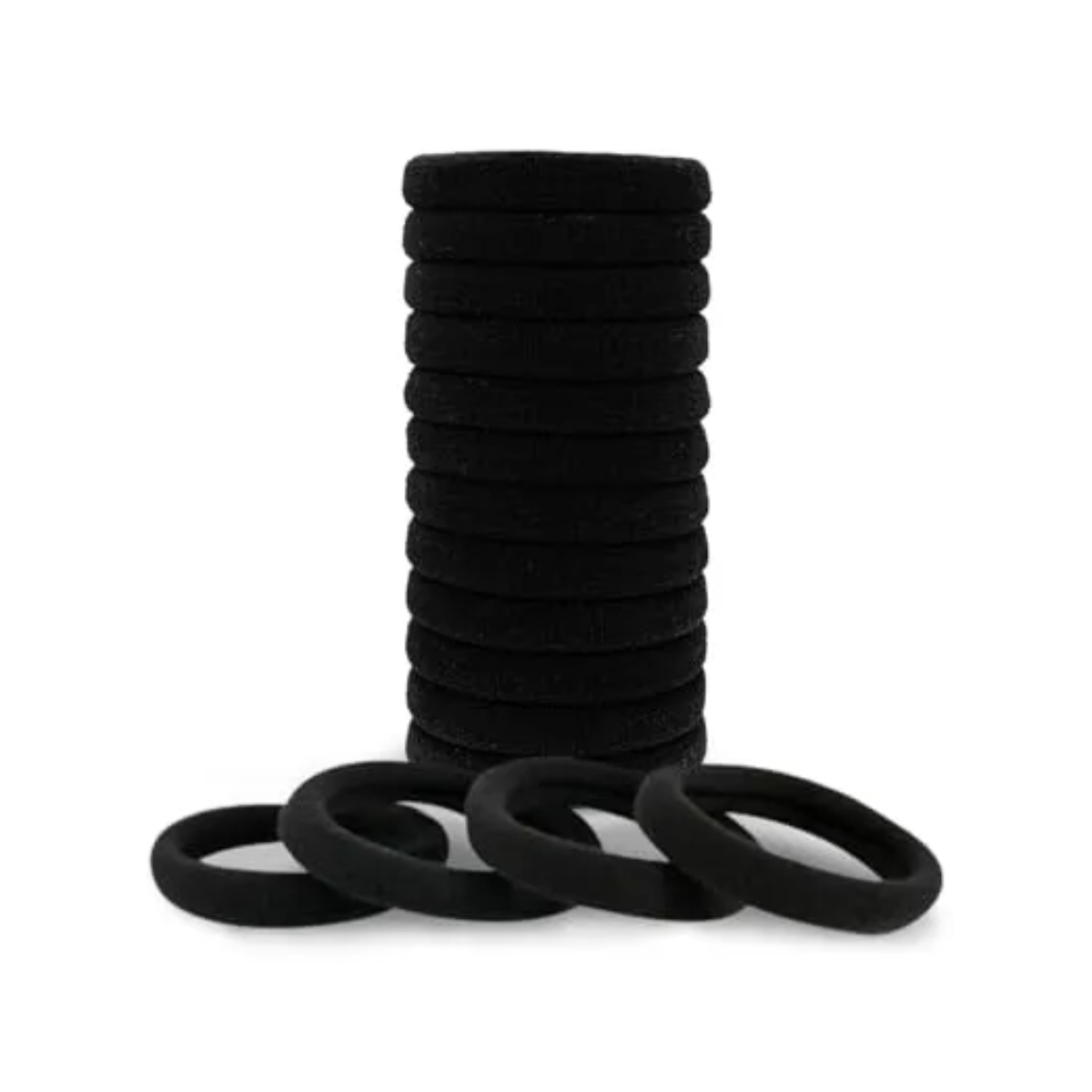 Kitsch, Black Hair Ties No Damage - Strong, Stretchy Hair Bands 