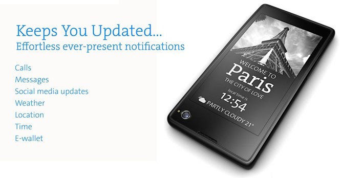YotaPhone E Ink Display