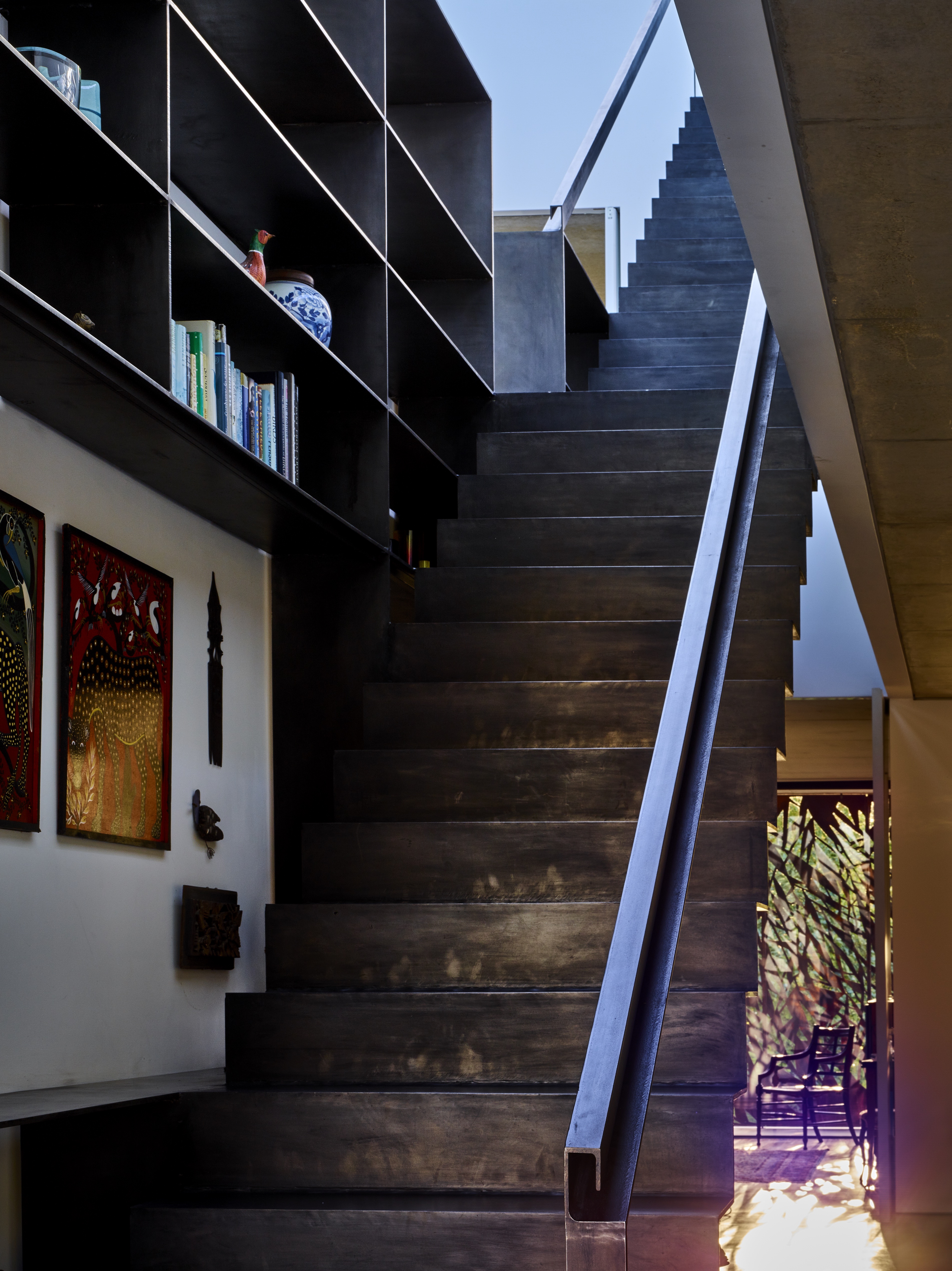 Top-lit stairs inside the house