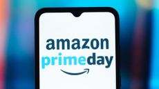 In this photo illustration, the Amazon Prime Day logo is seen displayed on a smartphone screen.