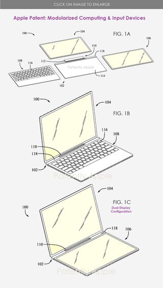 Modular Apple device patent