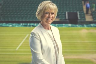 Sue Barker hosts Wimbledon 2021 coverage on BBC1 and BBC2.