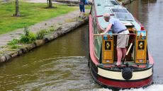 man on narrowboat