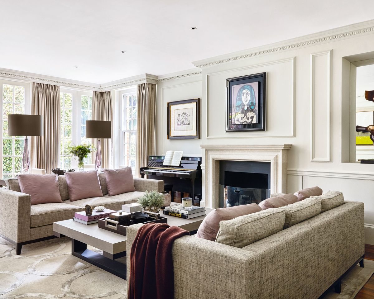 Jenny Marrs uses wood panels to add charm to a living room |