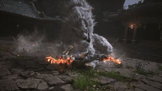 Black Myth Wukong screenshot of a wolf creature.