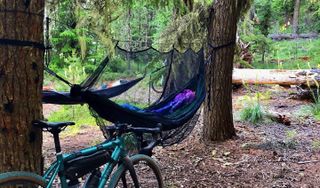 Bikepacking hammock