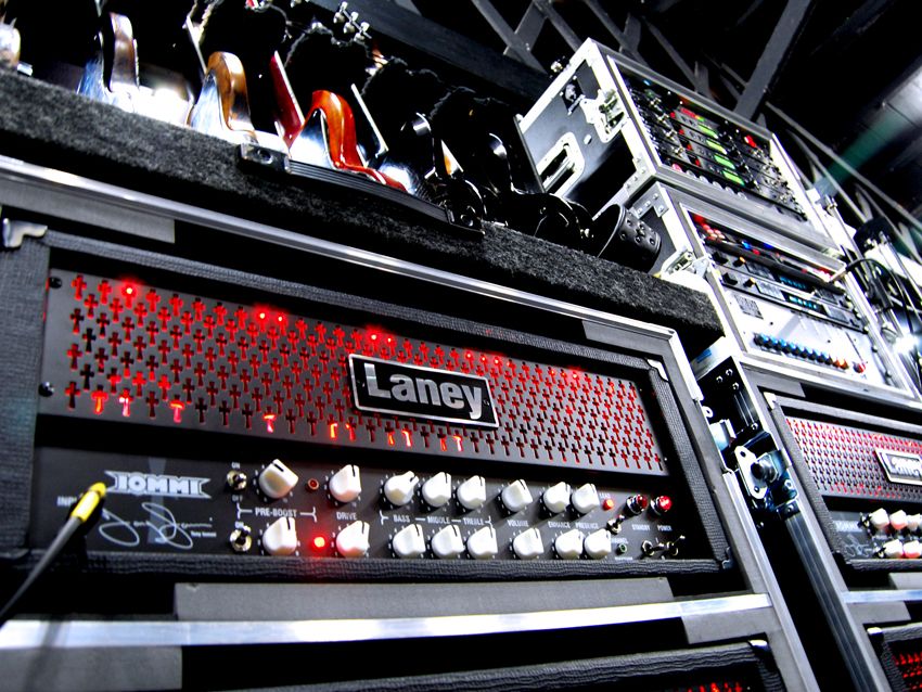 It even looks loud: the Laney TI100 Tony Iommi signature amp
