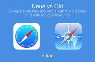 Neue vs Old (see what they've done there?) pitches iOS 6 icons against iOS 7