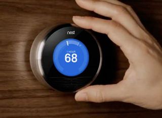 The Nest Thermostat has a simple, yet stunning interface design