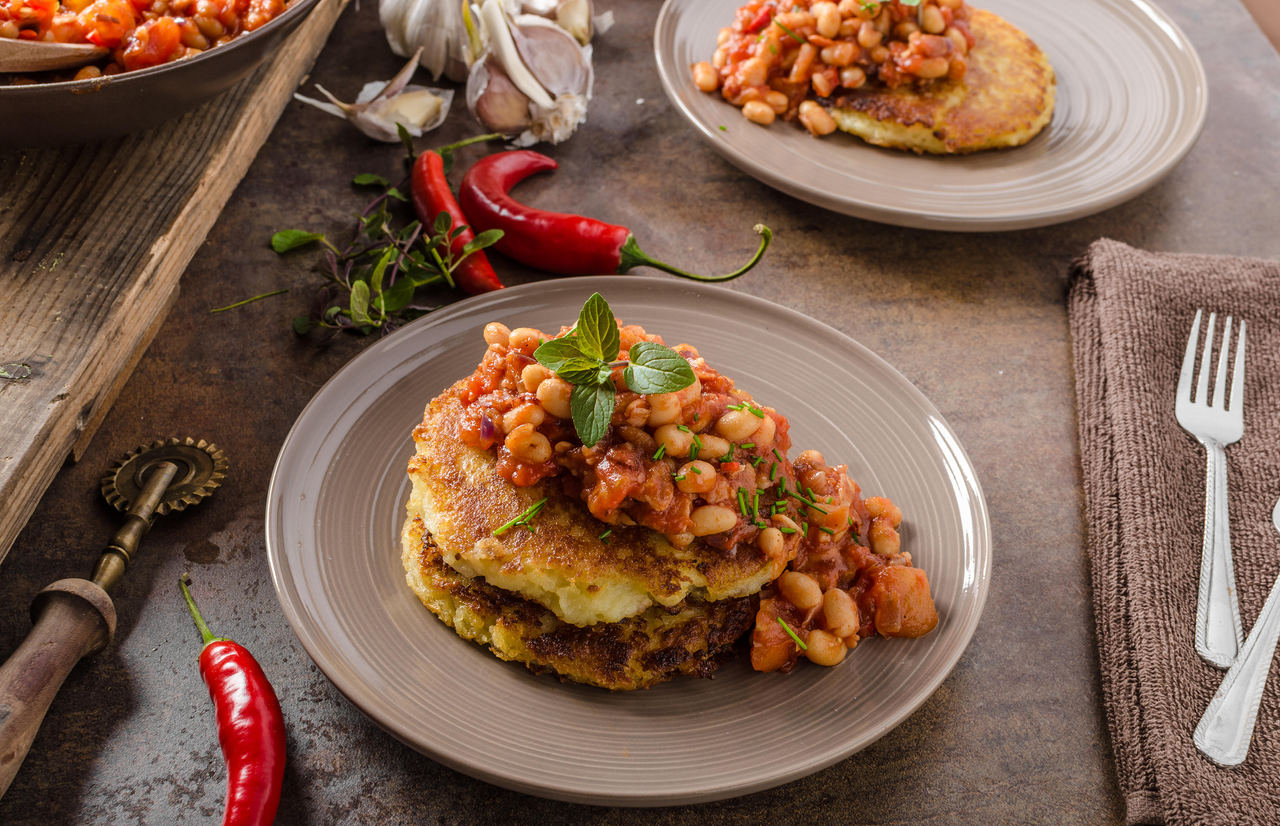 potato and corn cakes