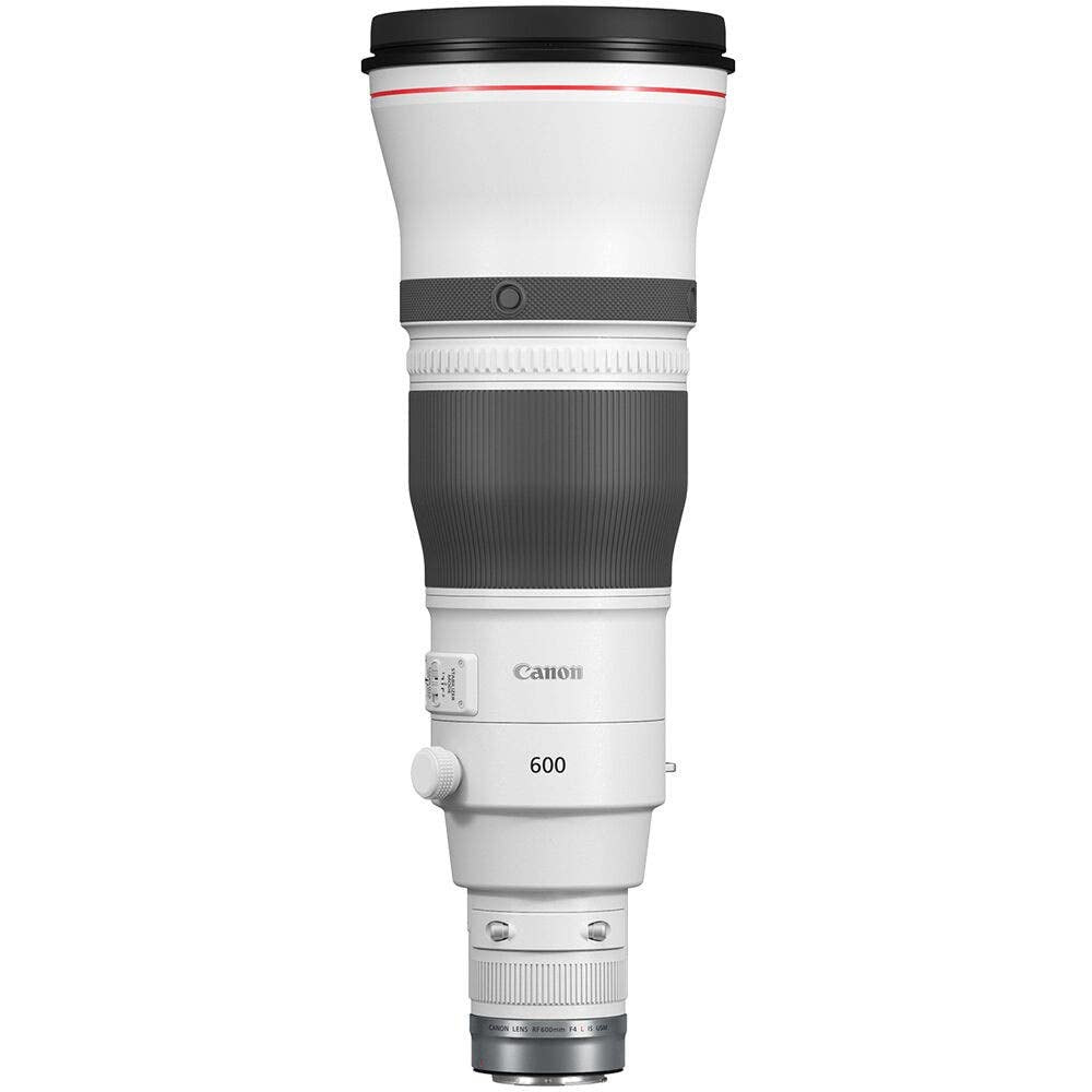 Canon RF 600mm f/2.8L IS USM on a white background