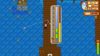 The fishing mini-game in Stardew Valley