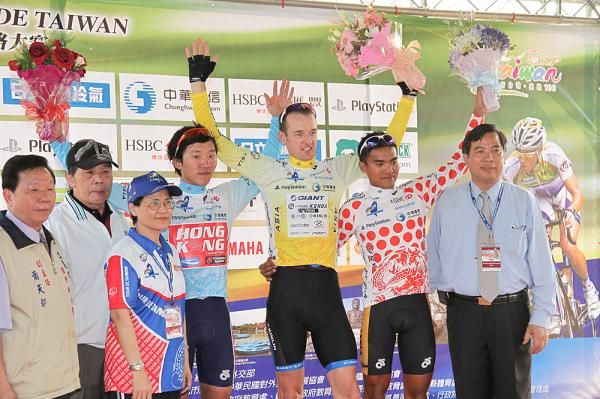 The jersey holders at Tour de Taiwan