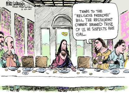 
Political cartoon U.S. Religious Freedom