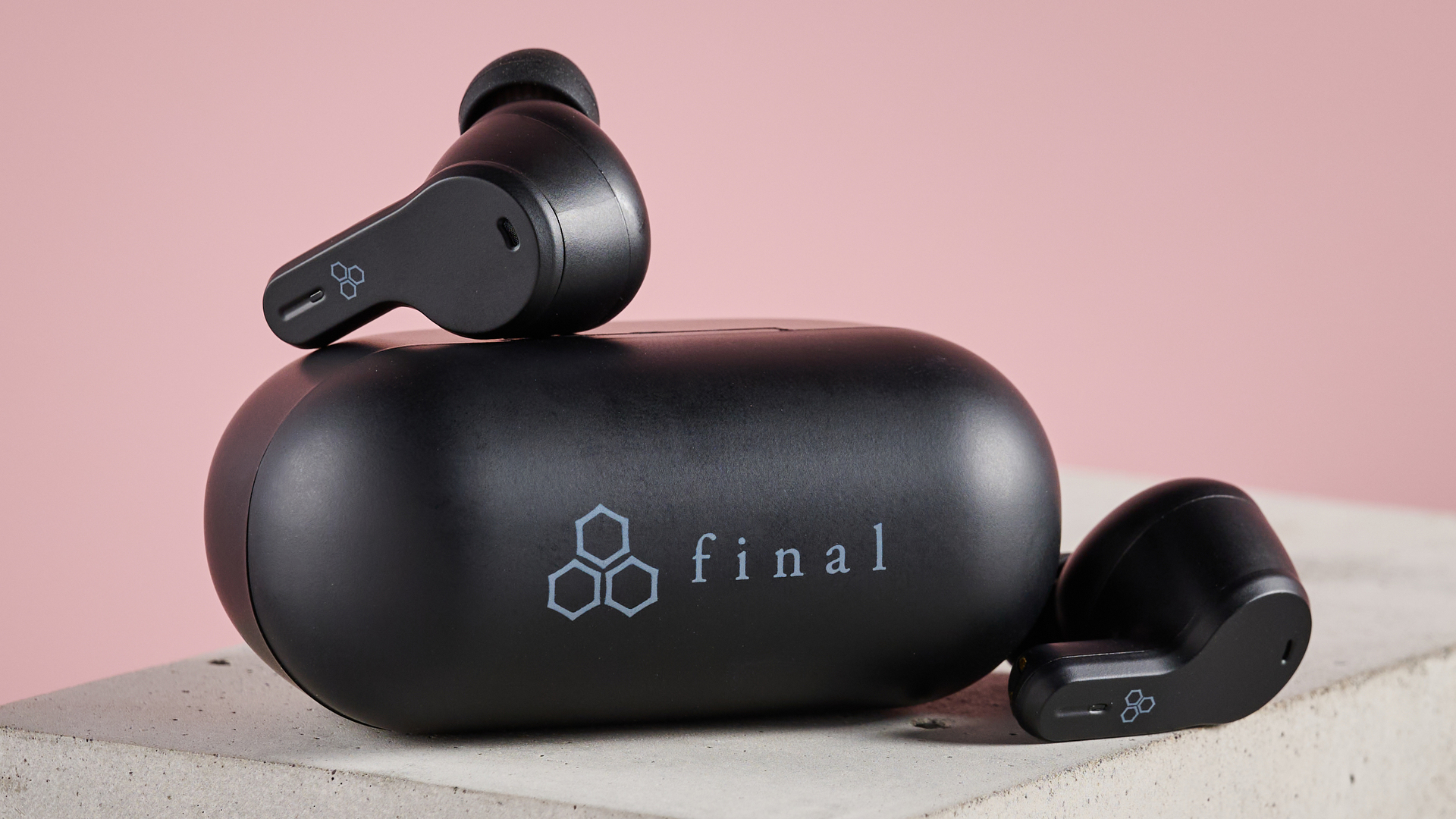 Final VR3000 Wireless on desk with pink background