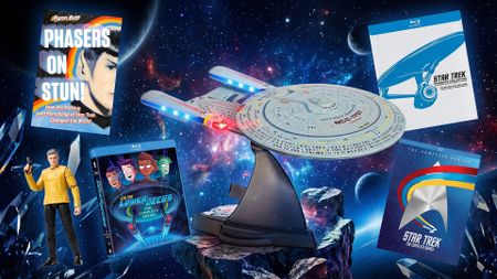 Star Trek blu-rays and merch.
