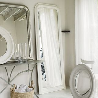 Madison Full Length Mirror with white frame