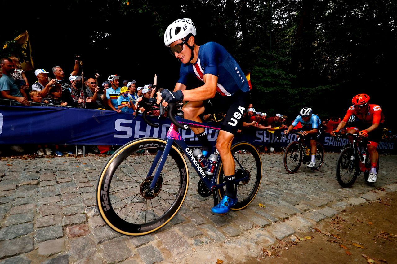 2021 UCI World Championships Flanders Men Elite Road Race Antwerp Leuven 2683 km 26092021 Neilson Powless USA photo Luca BettiniBettiniPhoto2021