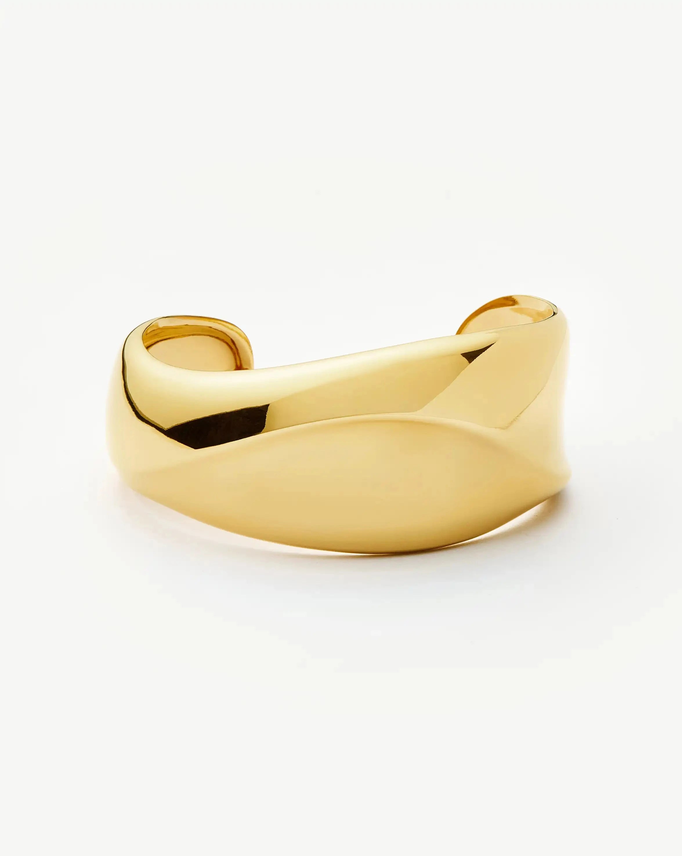 Sculptural Molten Cuff Bracelet | 18ct Gold Plated