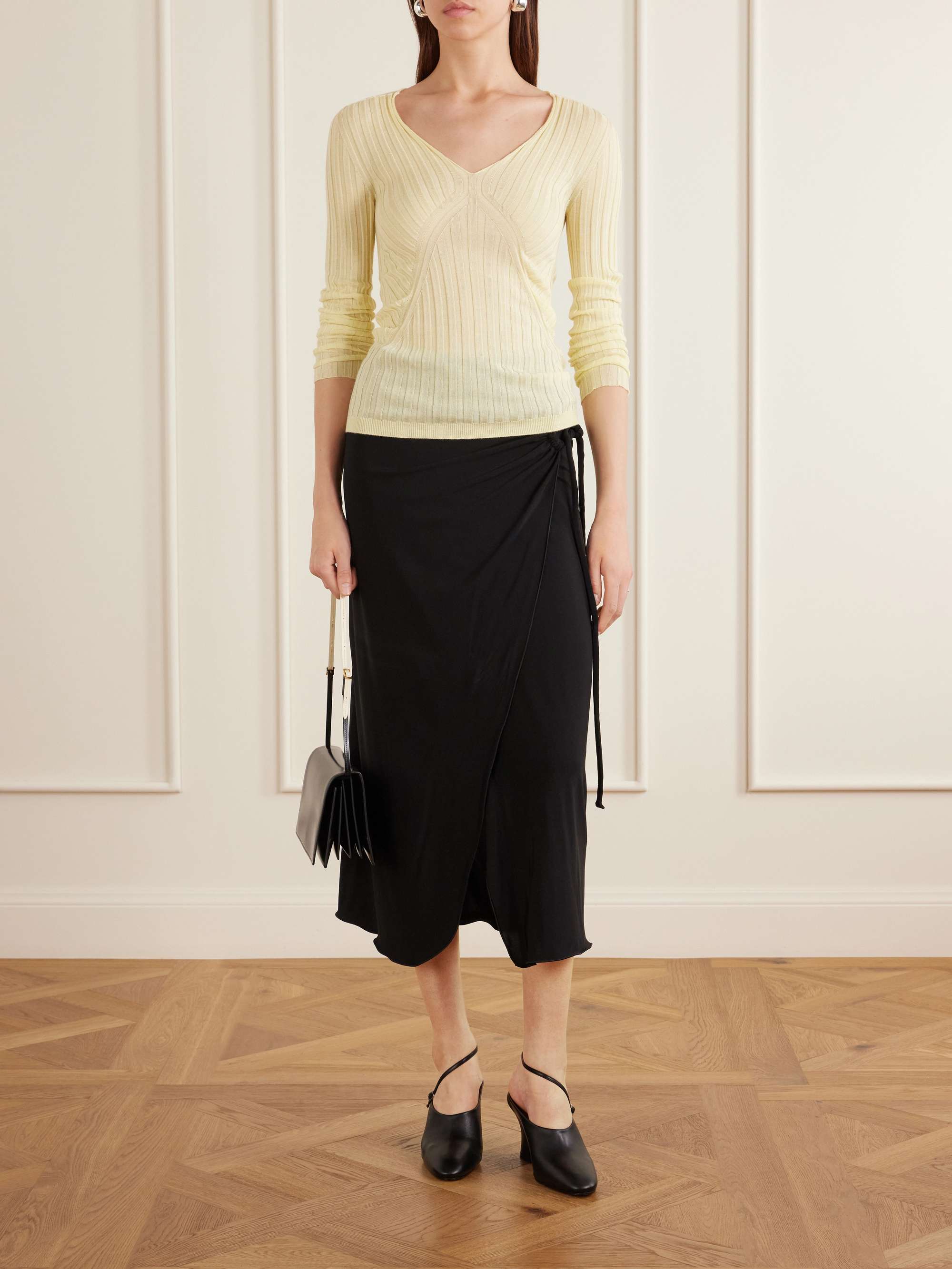 Ribbed Cashmere and Silk-Blend Sweater