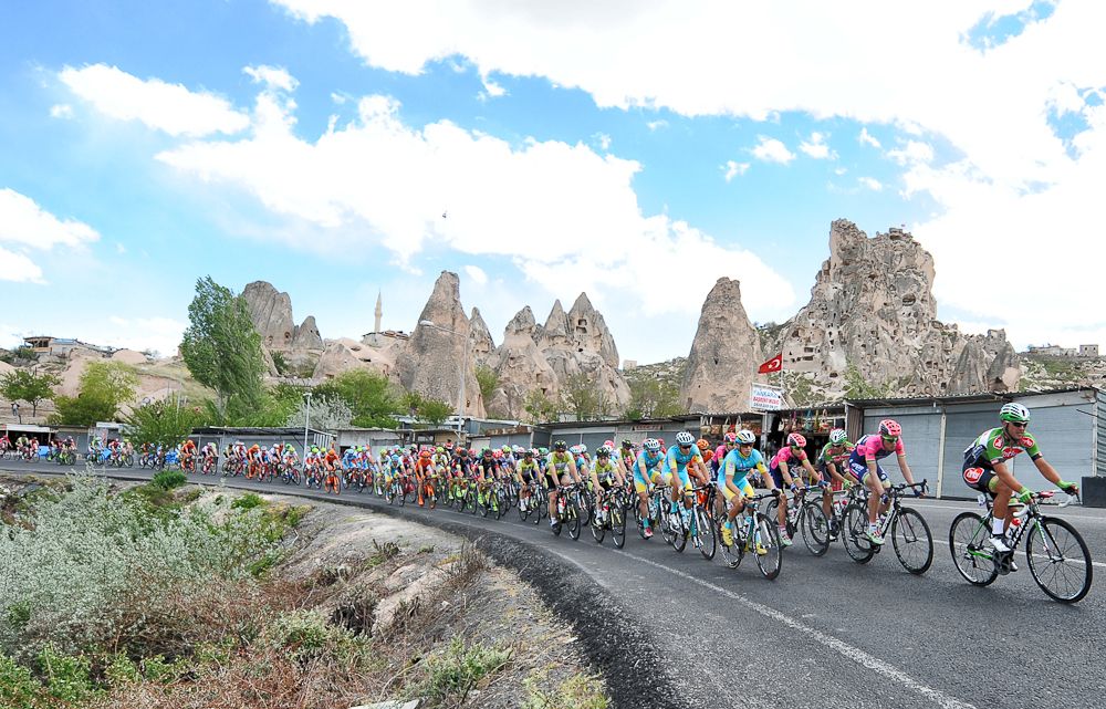 Scenery from along the route of stage 2 at the 2016 Tour of Turkey