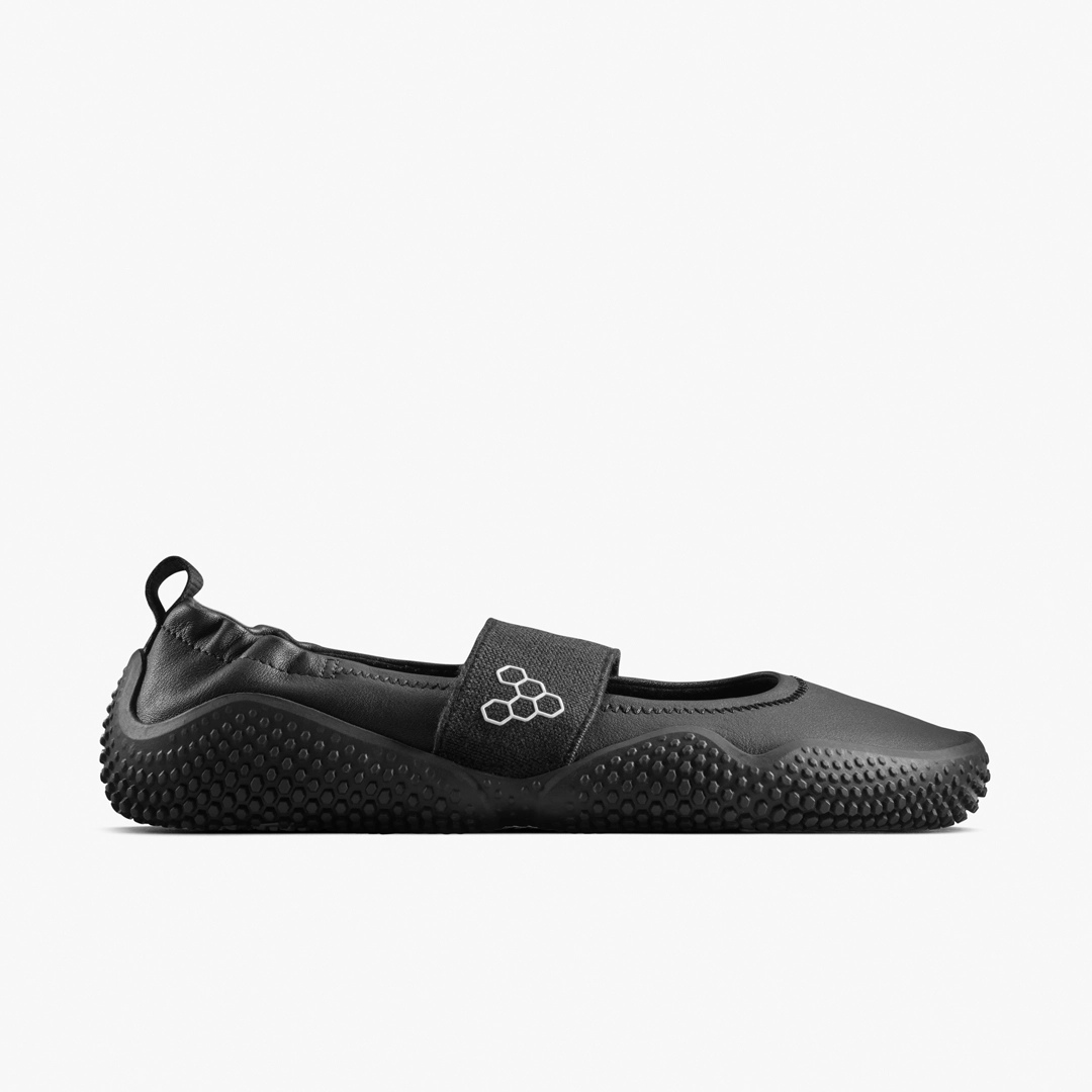 A pair of Vivobarefoot shoes.