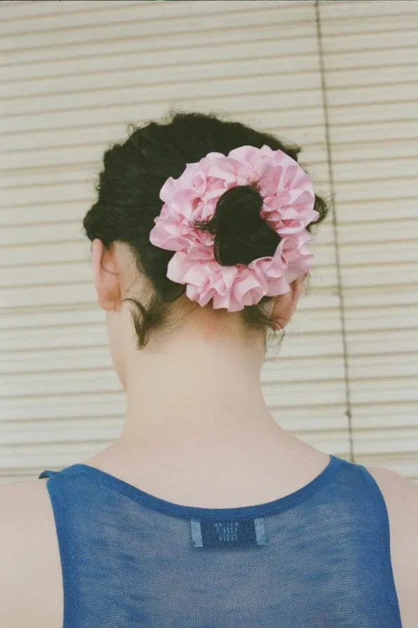 Maryam Nassir Zadeh, Lipstick Carnation Scrunchie