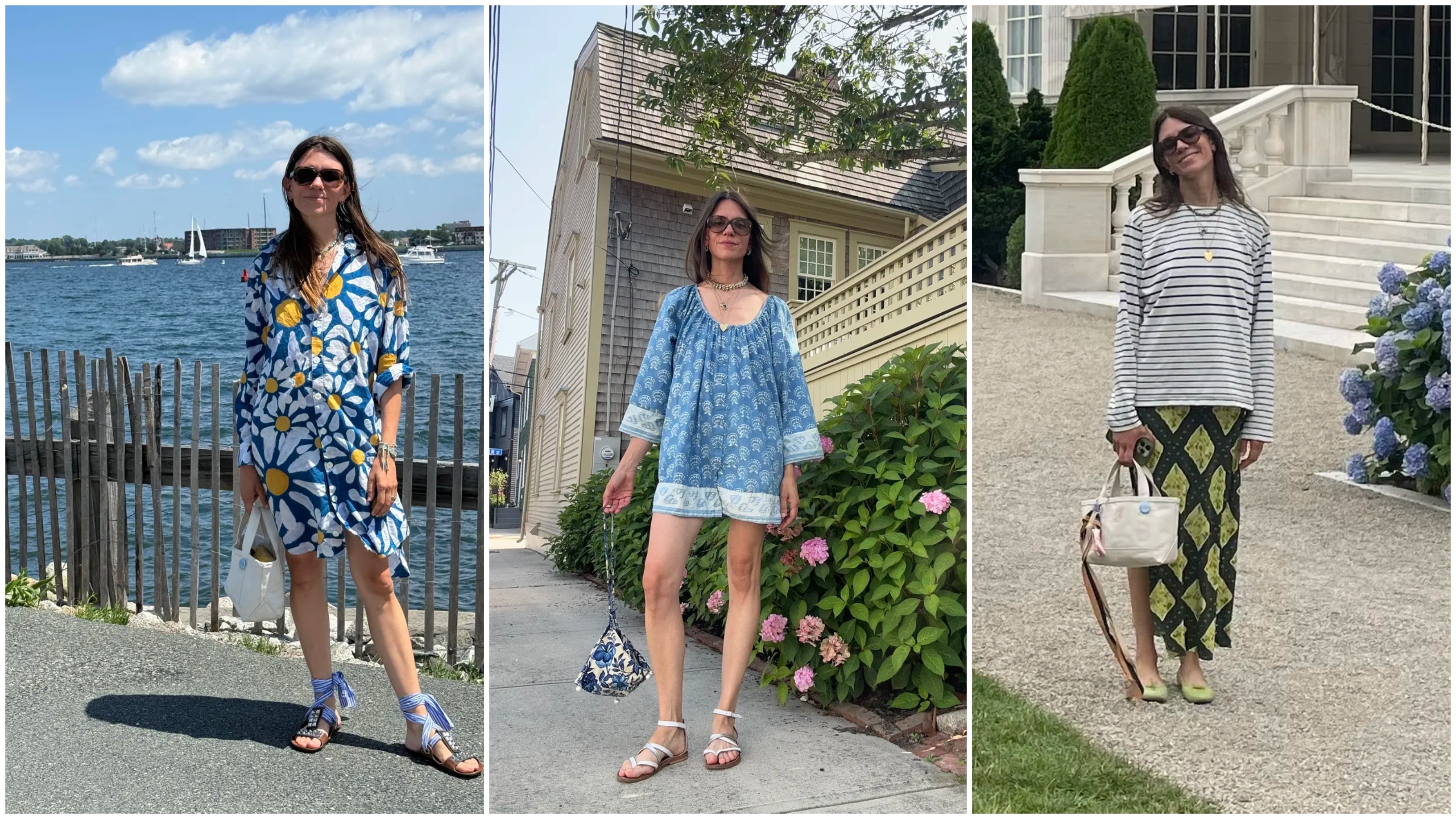 Julia Gall wearing summer dresses