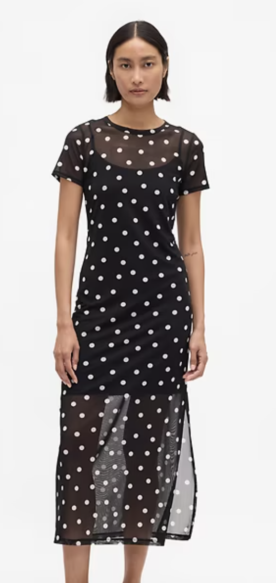 Gap, Mesh Maxi Dress
