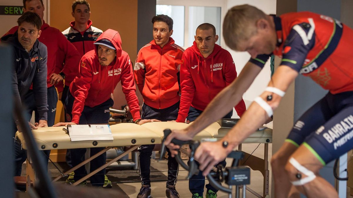 Rider watch on during the testing