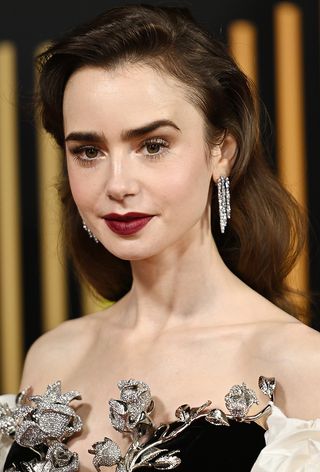 Lily Collins at the BAFTAs 2024