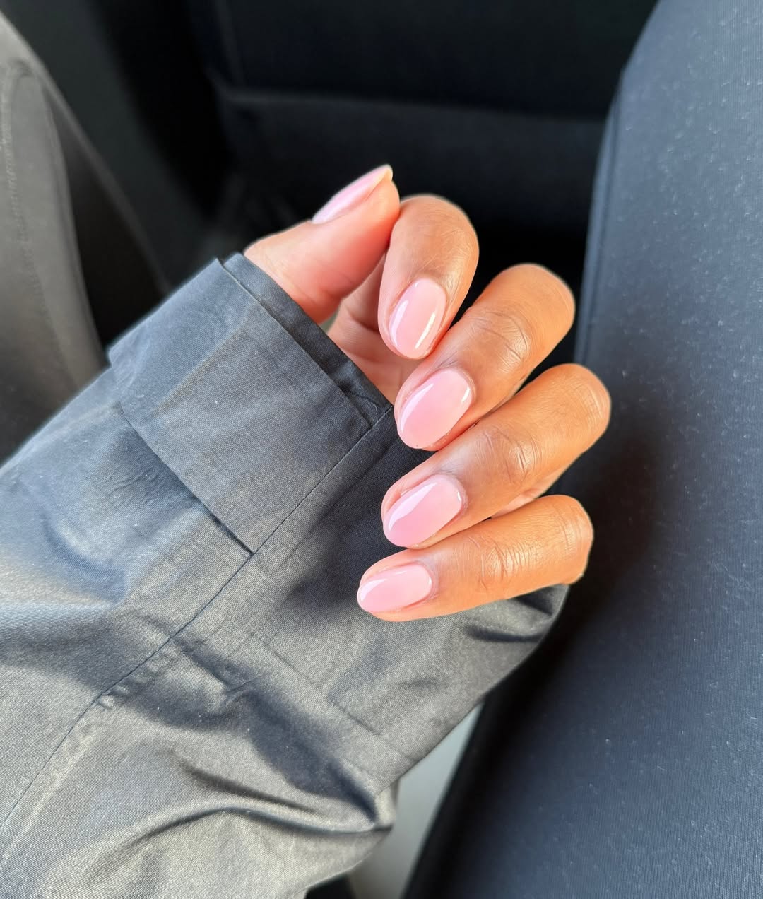 light pink nails