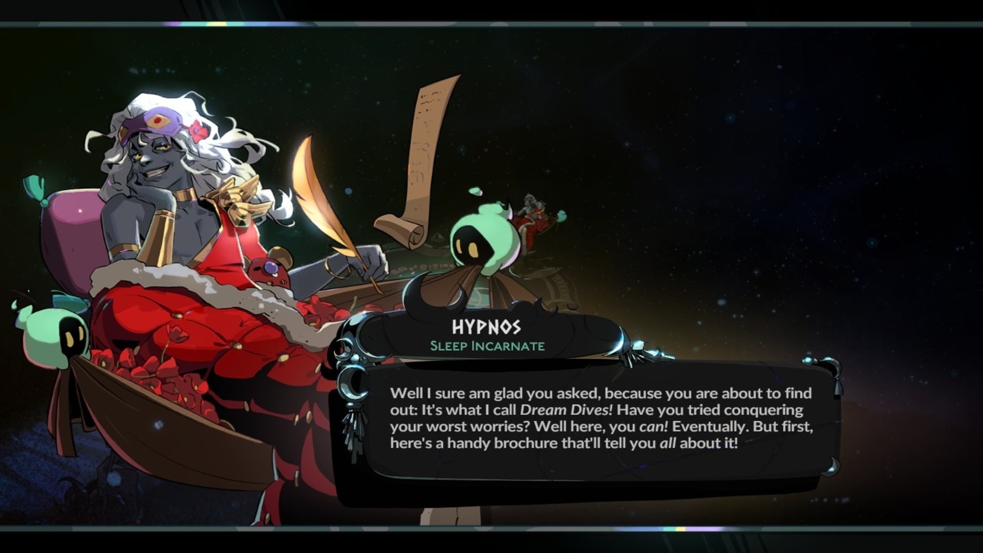 Hades 2 screenshots of the new Dream Dives mode