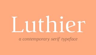 Free fonts: Luthier