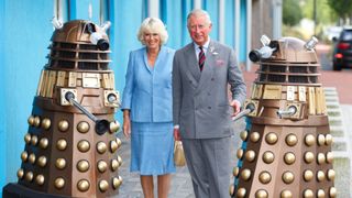 King Charles most memorable moments - Charles voiced a Dalek when visiting the TV set in 2013