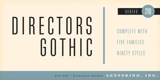 Directors Gothic font
