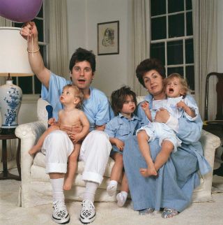 Ozzy and Sharon in 1987 with their children Aimee, Kelly and Jack