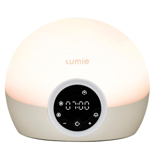 Lumie Bodyclock Spark 100 - Wake-Up Light Alarm Clock With Sleep Sunset, White/off-White