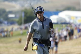 NBC on-course reporter John Wood at the 2023 Ryder Cup
