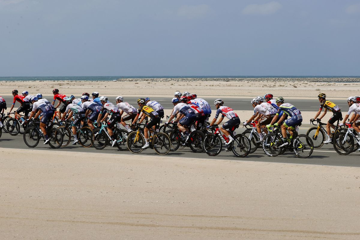 UAE Tour 2021 3rd Edition 6th stage Deira Island Palm Jumeirah 165 km 26022021 Scenery photo Luca BettiniBettiniPhoto2021