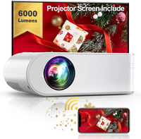 YABER WiFi Projector Mini Portable Projector 6000 Lumens 1080P Full HD Projector$123.66