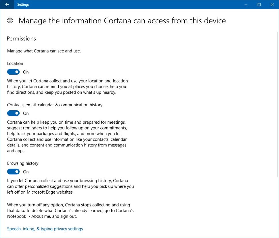 How To Manage Cortana Settings On The Windows 10 Fall Creators Update ...