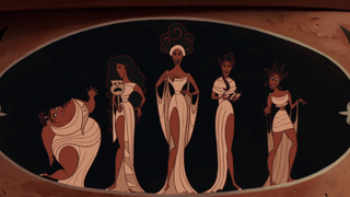 The Muses in the beginning of Hercules