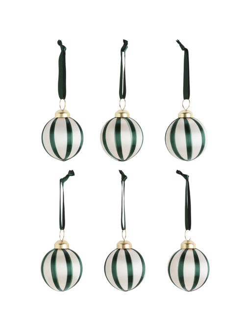 Small Christmas Ornaments, Set of 6